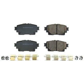 Z17 Low-Dust Ceramic Brake Pads with Hardware