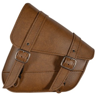 HD Softails, Yamaha Rd Stars, Kaw Vulcan 900, Suz C50 Swingarm Bag - Warm Brown