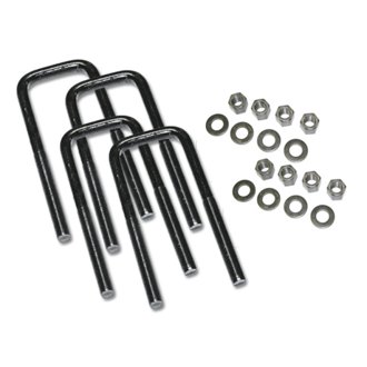 U-Bolt 4 Pack - 9/16 x 3 x 9 SQ W/HDWR