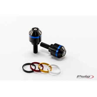 Short Bar End Weights With Rim Black