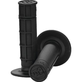 Race Cut 1/2 Waffle Grips - Black