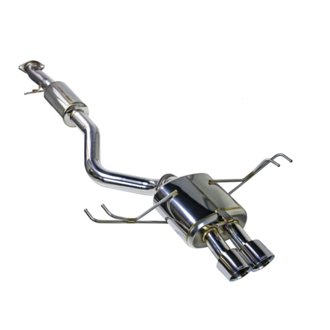 24+ Toyota GR Corolla Dual Center Exit w/ Resonator Stainless Steel Cat-Back Exhaust