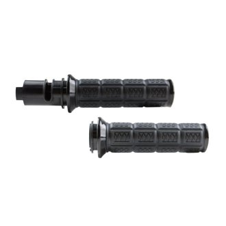 Enygma Grips 24 and Up Touring 25 and Up Softails Throttle-By-Wire Black