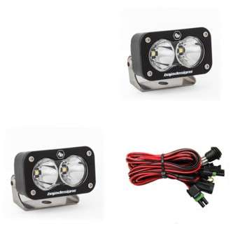 S2 Sport Work/Scene Pattern Pair LED Work Light - Clear