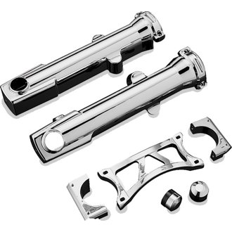 Fork Skins For 04-Up XL Chrome