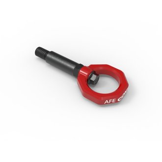 Afe Control Front Tow Hook Red