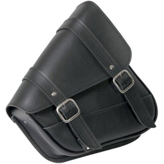 Universal Black Jack Compact Slant Saddlebag Set (12inL x 9.5inH x 5.5 inW) - Black
