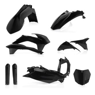15-16 KTM SX125/150/ SX250/XC/ SX-F/XC-F Full Plastic Kit - Black