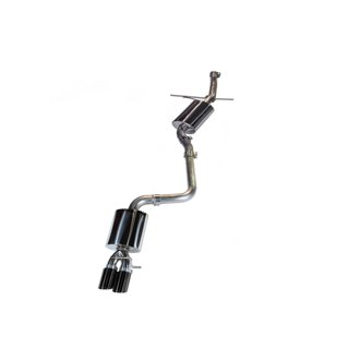 AWE Touring Edition for B8 A5 2.0T - Single Outlet, Diamond Black Tips