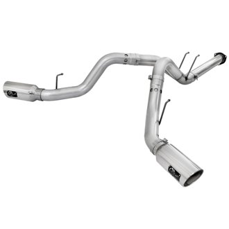 ATLAS 4 IN Aluminized Steel DPF-Back Exhaust System w/Polished Tip