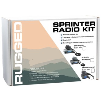 Mercedes Sprinter Van Two-Way GMRS Mobile Radio Kit 25 Watt - GMR25 Waterproof