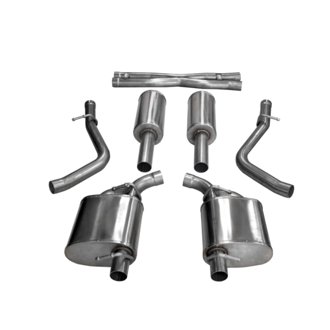 Corsa 2015-2023 Dodge Challenger 3.6L 2.5in Cat-Back Dual Rear Exit (re-uses stock exhaust bezel)