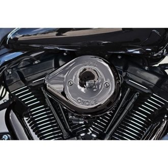 17-23 M8 Models Lava Chrome Stealth Teardrop Air Cleaner Kit