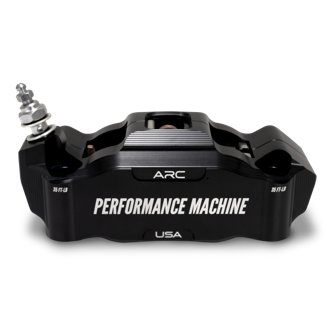 125 x4 Race Series Radial Mount Caliper with ARC - Left - Black Ano