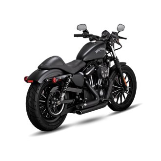 18-22 Harley-Davidson Softail Shortshots Staggered PCX Full System Exhaust - Black
