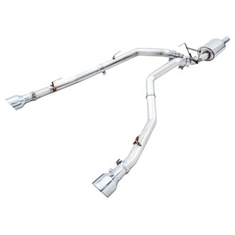 AWE 0FG Dual Rear Exit Catback for 4th Gen RAM 1500 5.7L (w/ bumper cutouts)