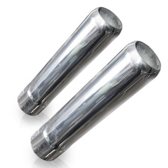 Pencil Cut Exhaust Tips 2in Body 2in ID Inlet