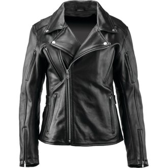 Leather By River Road Ironclad Classic Leather Jacket Black Womens - Xl