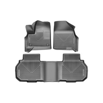 24-25 Chevrolet Traverse Weatherbeater Front & 2nd Seat Floorliner (3pc Set) - Blk