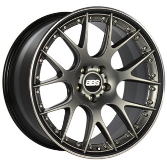 CH-RII 21x9 5x108 ET45 PFS Platinum Center Black Rim SS Rim Protector Wheel w/Motorsport Etching