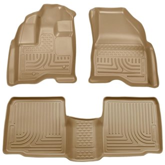 10-13 Ford Taurus WeatherBeater Combo Tan Floor Liners