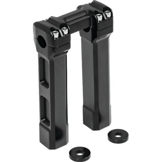 8inch Billet Handlebar Risers Black