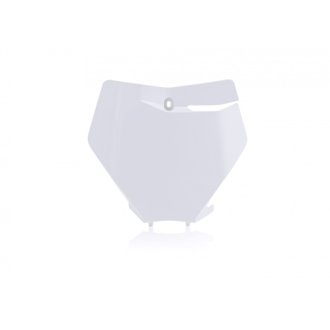 19-22 KTM 125-450 XC/ SX/ SX-F/ XC-F/ XC-tpi Front Number Plate - 20 White