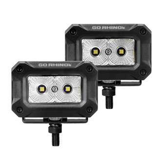 Bright Series - 3x2 Rectangular LED Flood Lights, Pair