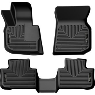 18-23 BMW X3 Weatherbeater Black Front & 2nd Seat Floor Liners