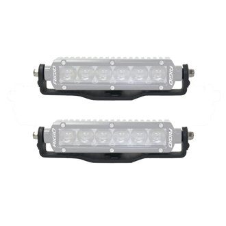 XE Center Hood Light Mounts for Jeep JL/JT - Fits 6" Single Row LED Light Bar