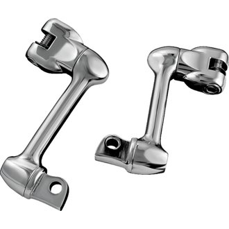 4in Adjustable Lockable Offsets With Male Mount Adapter Chrome