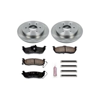 Oe Stock Replacement Low-Dust Ceramic Brake Pad And Rotor Kit