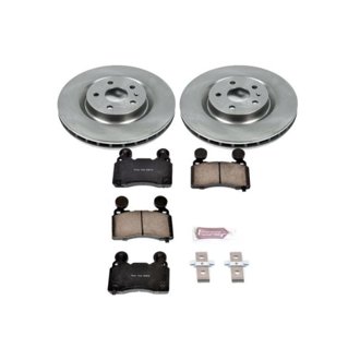 Oe Stock Replacement Low-Dust Ceramic Brake Pad And Rotor Kit