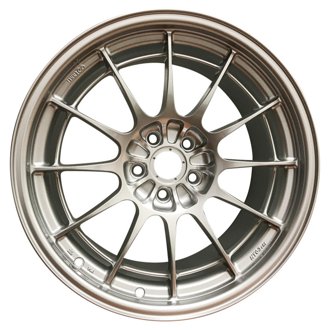 NT03+M 18x9.5 5x108 40mm Offset 72.6mm Bore F1 Silver Wheel (MIN ORDER QTY 40