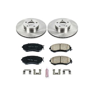 Oe Stock Replacement Low-Dust Ceramic Brake Pad And Rotor Kit