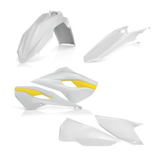 15-16 HusqvarnaTE125-300/ FE250-501 Plastic Kit - White/Yellow Original 15