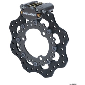 Wilwood Dynapro Single Front Kit 11.75in Dirt Modified 11.75in Scalloped Steel Rotor