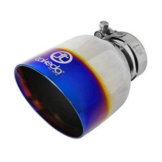 Takeda 304 Stainless Steel Clamp-on Exhaust Tip Blue Flame