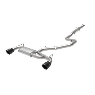 Takeda 3 IN 304 Stainless Steel Cat-Back Exhaust System w/ Black Tips