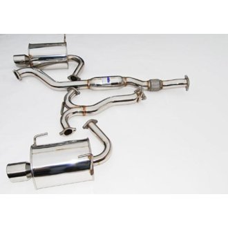 08-09 WRX Sedan Q300 Dual Stainless Steel Tip Cat-back Exhaust