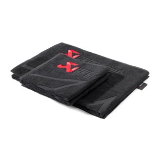 Towel Set - Black W/ Red Logo