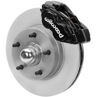 Wilwood 70-81 FBody/75-79 A&XBody Dynalite Frt Brk Kit 11in Rtr Blk Calipers Use w/ Pro Drop Spindle