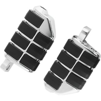 Dually Iso Peg With Male Mount Adapter Chrome (Pair