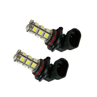 9006 18 LED Bulbs, White, Pair