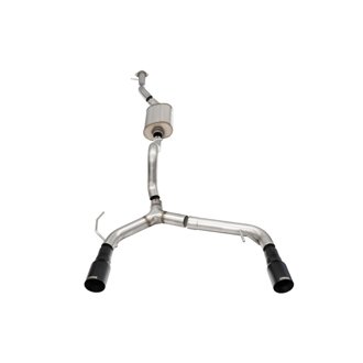 Corsa 21-25 Ford Bronco 2.3L 4-Door 2.75in Cat-Back Dual Rear Exhaust w/ 4in Straight-Cut Black Tips