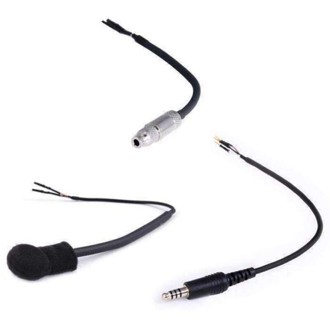 Peltor 4-Conductor Helmet Kits Mic / 1/8 Ear Bud Jack / Straight