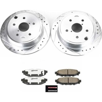 Z26 Street Performance Ceramic Brake Pad and Drilled & Slotted Rotor Kit