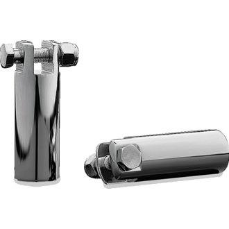 3 1/2in Extended Peg Mount With 3/8in-16 Mount Bolts Chrome