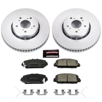 Evolution Coated Rotor And Low-Dust Ceramic Brake Pad Kit