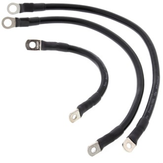 Racing 86-88 Harley-Davidson FLST Heritage Softail Battery Cable Kit Black